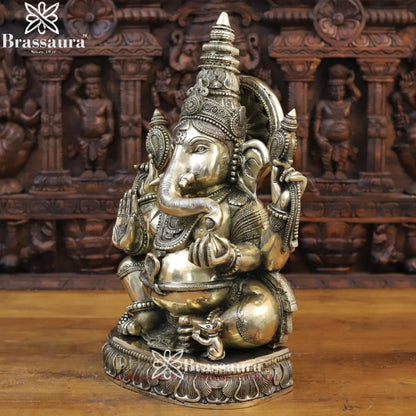 Brass Ganesha Weight 22.26 Kg & Height 20 Inch