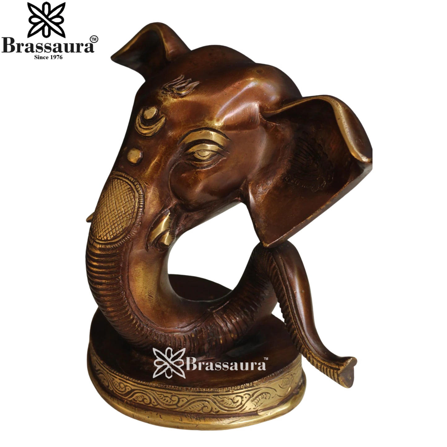 Brass Ganesha Statue Weight 2.65 Kg And Height 6 Inch