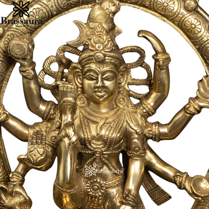 Brass Dancing Natraj Statue Weight 6.5 Kg And Height 16.5 Inch