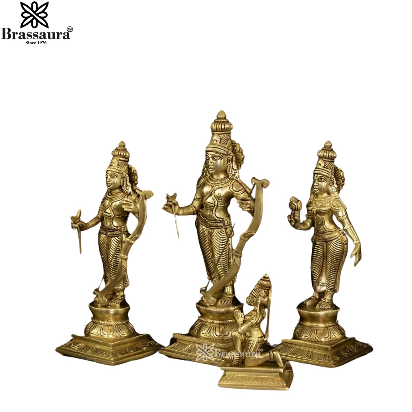 Brass Ram Darbar Statue Weight 8.1 Kg