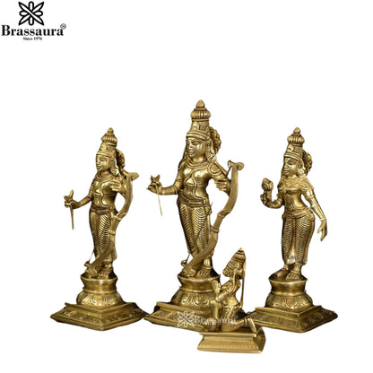 Brass Ram Darbar Statue Weight 8.1 Kg