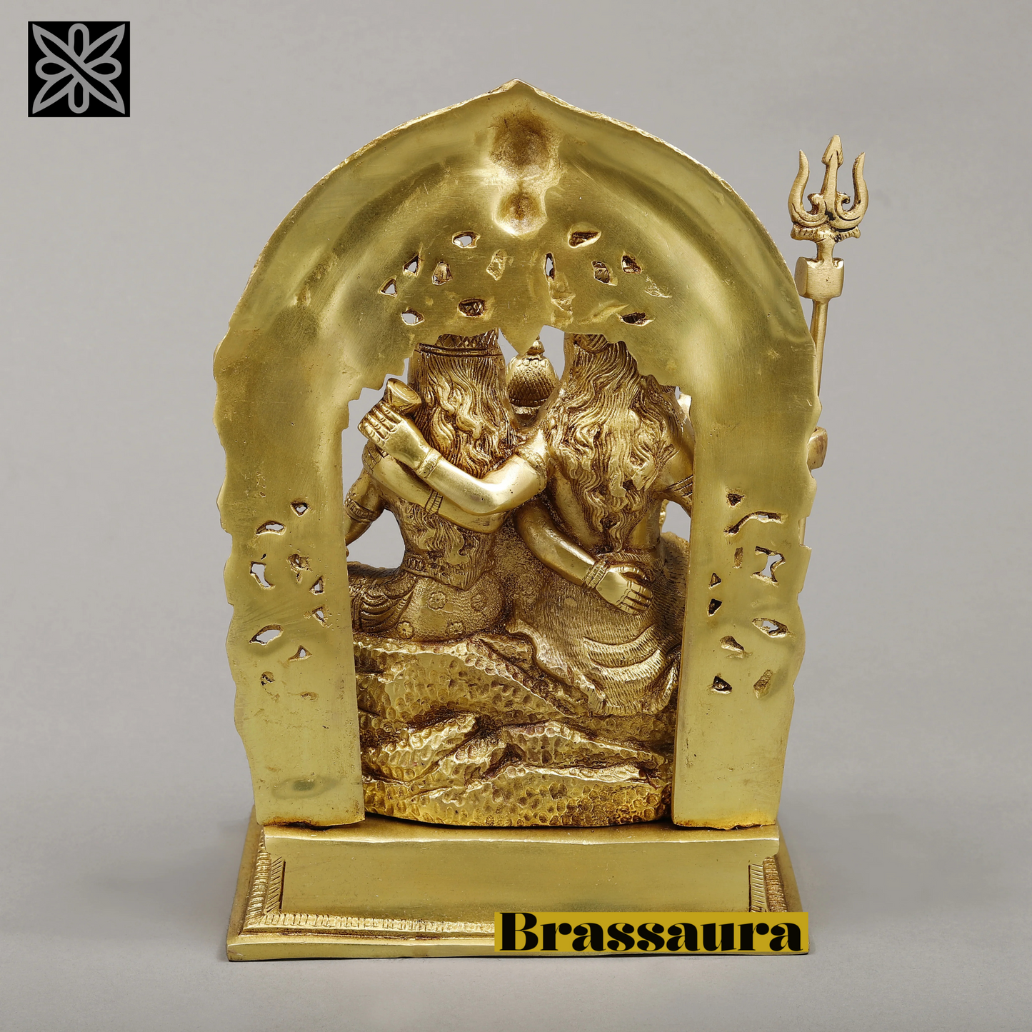 Brass Fine Shiv parivar Idol for Home and Decor | Weight 7 Kg Height 12 inch