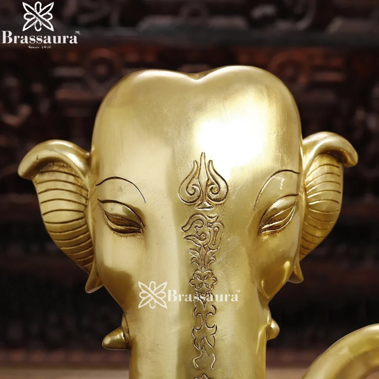 Brass Modern Ganesha Weight 12 Kg & Height 17 Inch