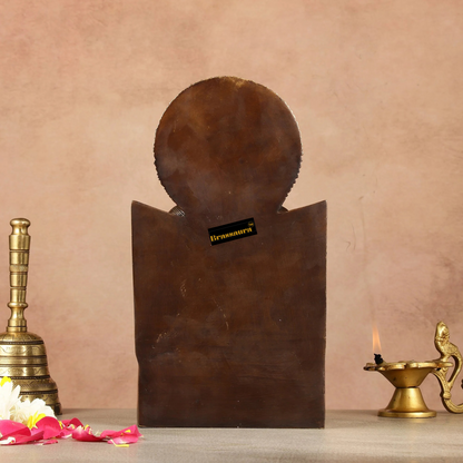 Brassaura™ Pure Brass Buddha Statue in Dharmachakra Mudra – Height 11 Inches & Weight 4.8 Kgs