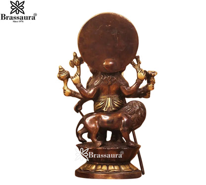 Brass Ganesha Statue Weight 3.65 Kg And Height 11 Inch