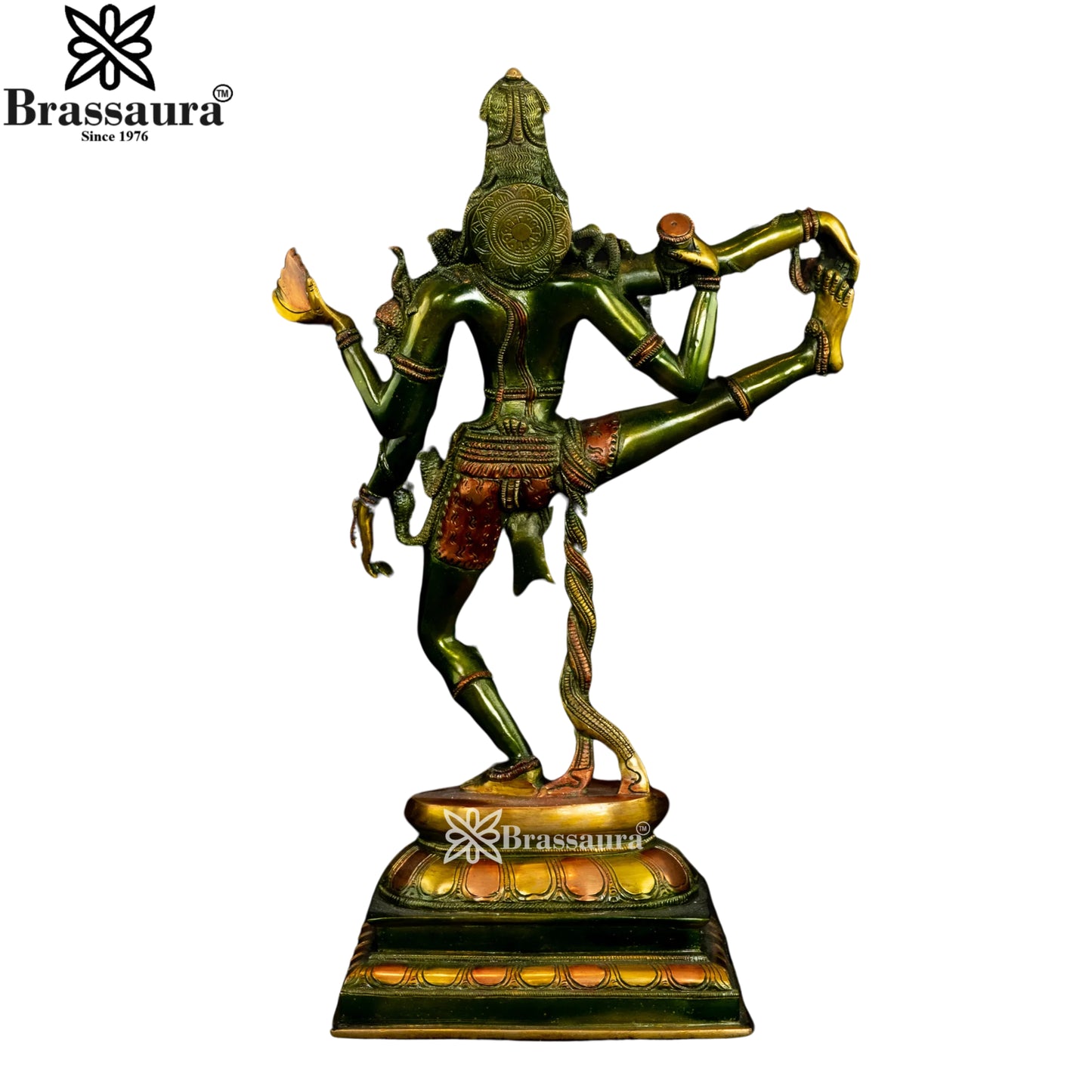 Brass Dancing Natraj Statue Weight 8 Kg And Height 17.5 Inch