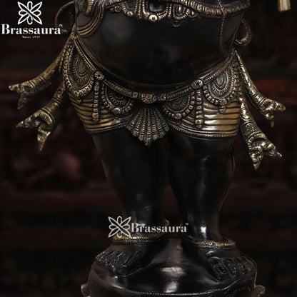 Brass Standing Ganesha Weight 49 Kg & Height 36 Inch