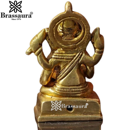 Brass Ganesha Statue Weight .17 Kg And Height 2.7 Inch