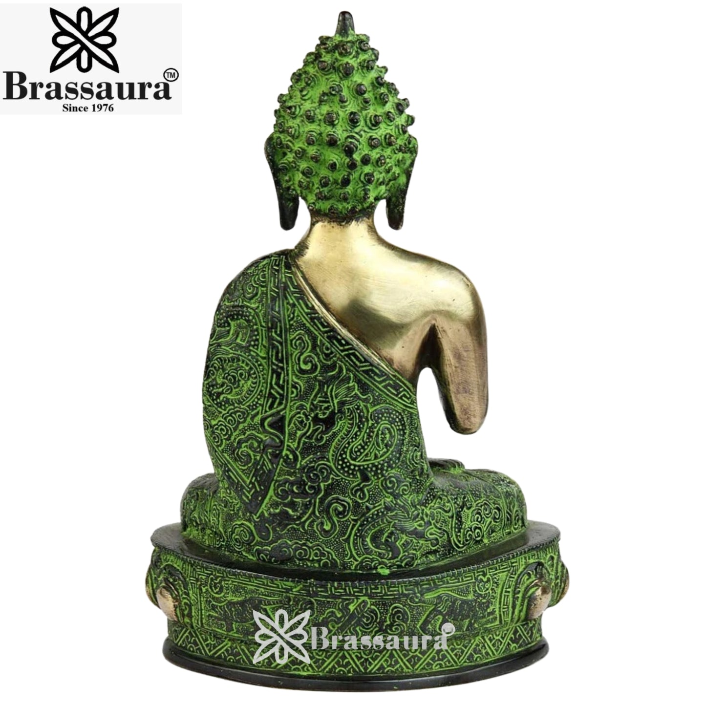 Brass Blessing Classic Buddha Weight 4.5 kg & Height 11 Inch