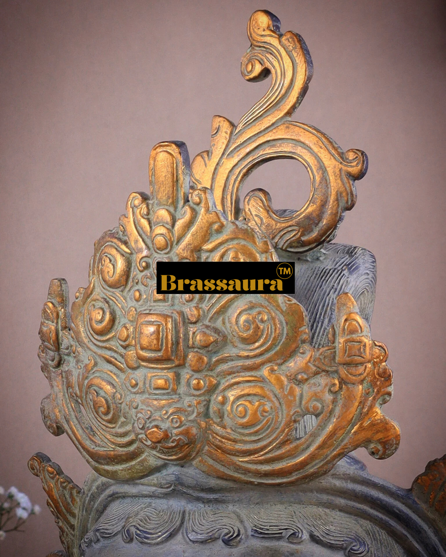 Brassaura™ Pure Brass Tara Statue – Height 12 Inches, Weight 4 Kgs
