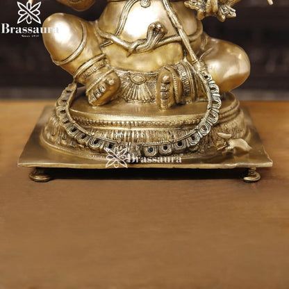 Brass Ganesha Weight 22.4 Kg & Height 20 Inch