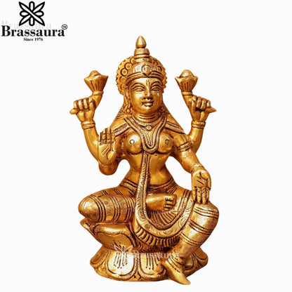 Brass Lakshmi Ganesh Murti Weight 4 Kg And Height 11 Inch