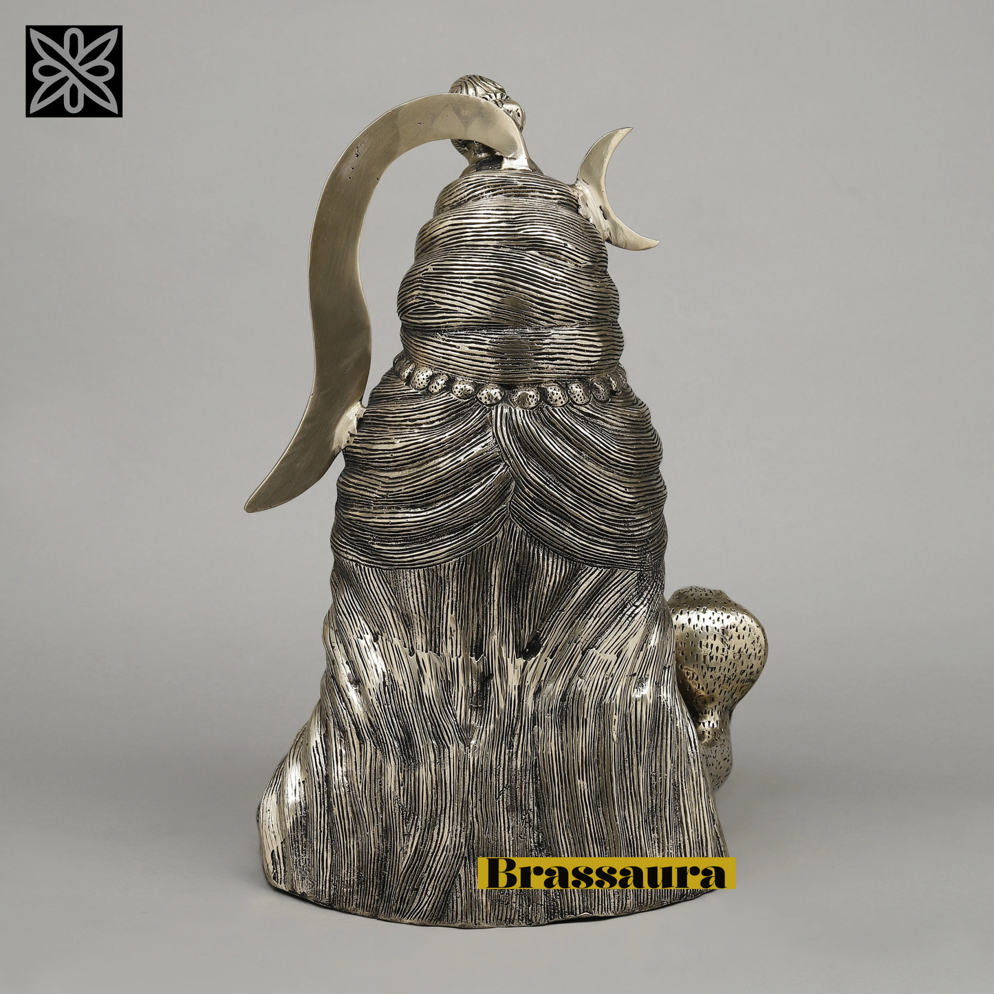 Brassaura™ Pure Brass Lord Shiva Idol – 20 Inch Height, 13.750 Kg Weight – Handcrafted Spiritual Sculpture