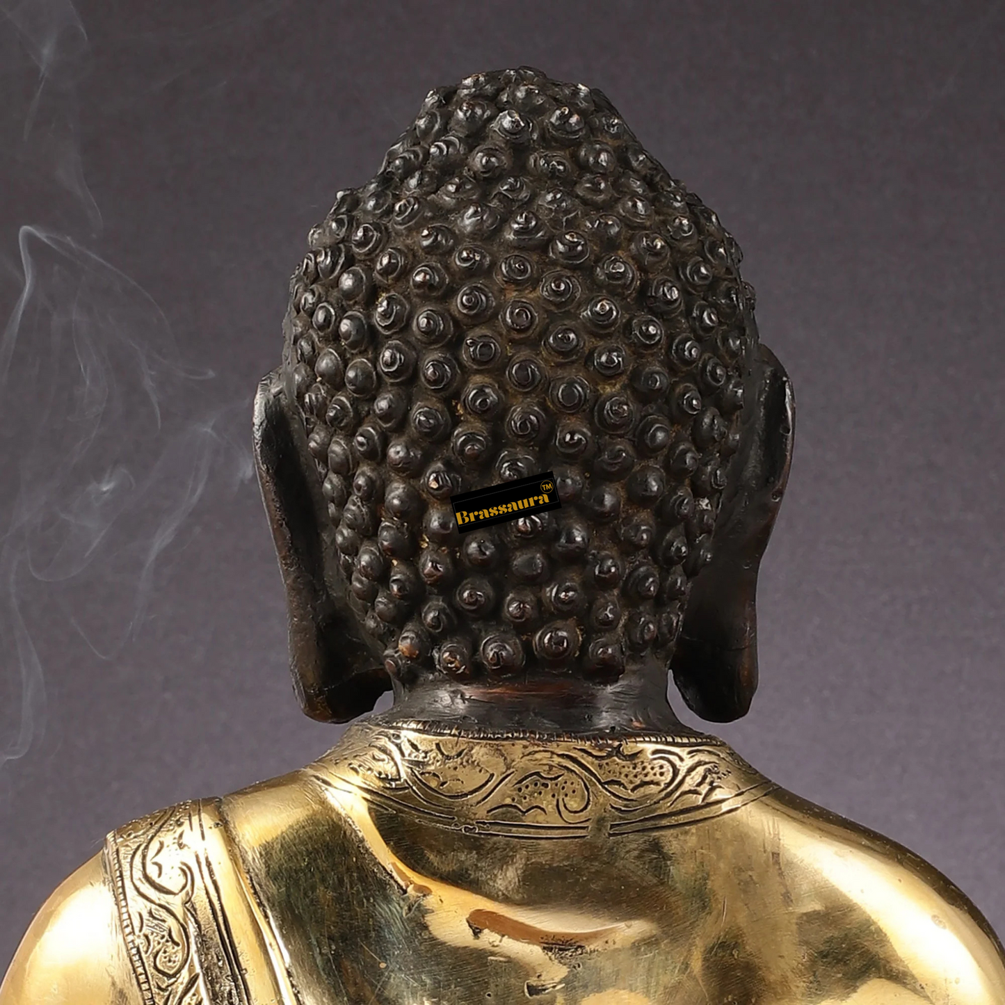Brassaura™ Pure Brass Handcrafted Lord Buddha in Gyan Mudra – Height 16 Inches & Weight 12 Kgs
