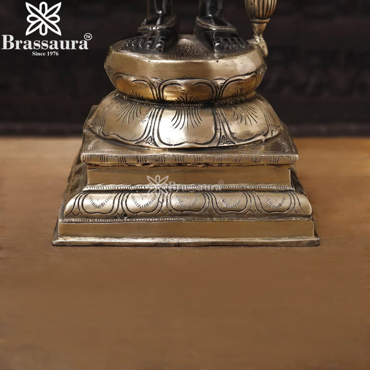 Brass Vishnu Statue Weight 27.03 Kg And Height 37 Inch