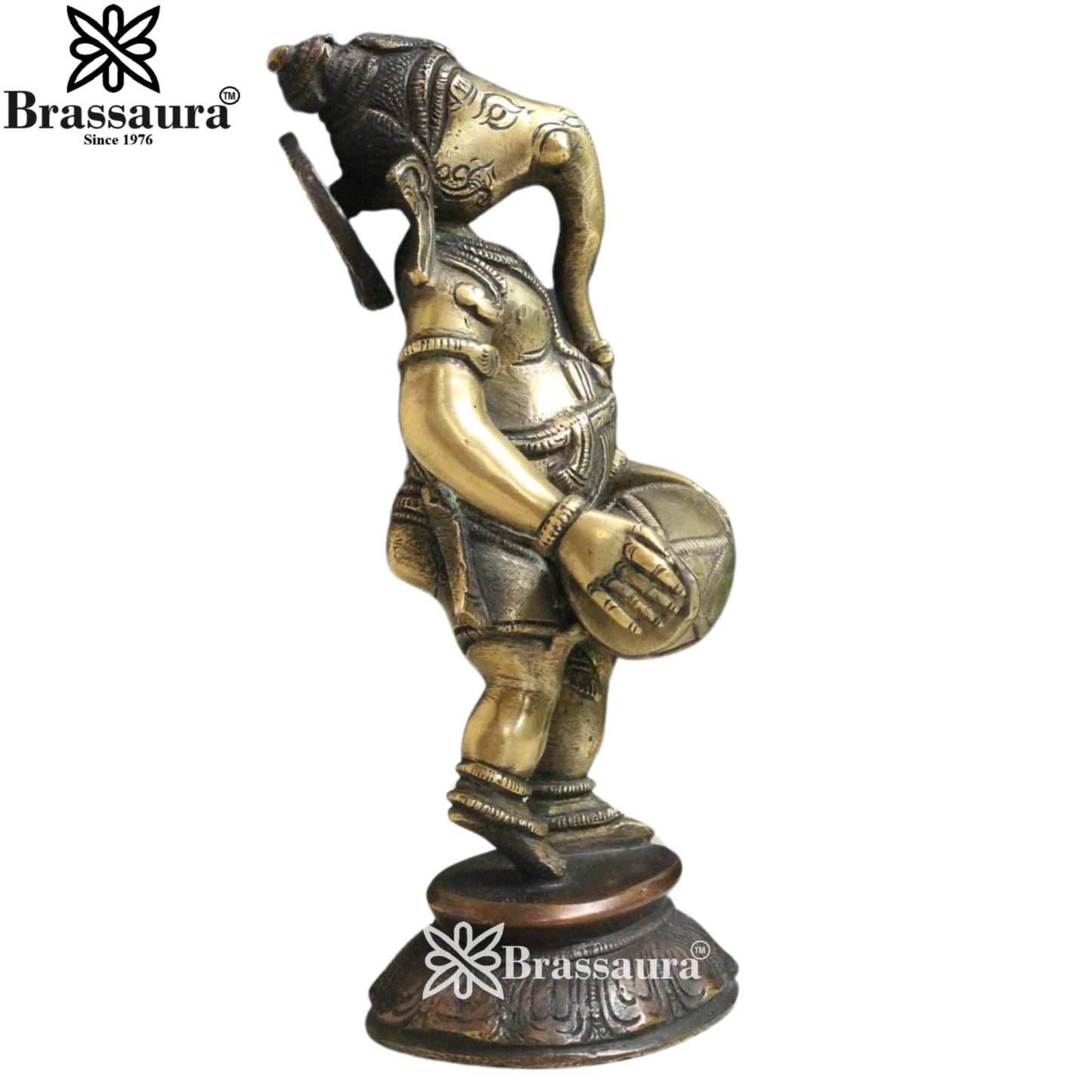 Brass Music Ganesha Statue Weight 9 Kg And Height 5 Inch