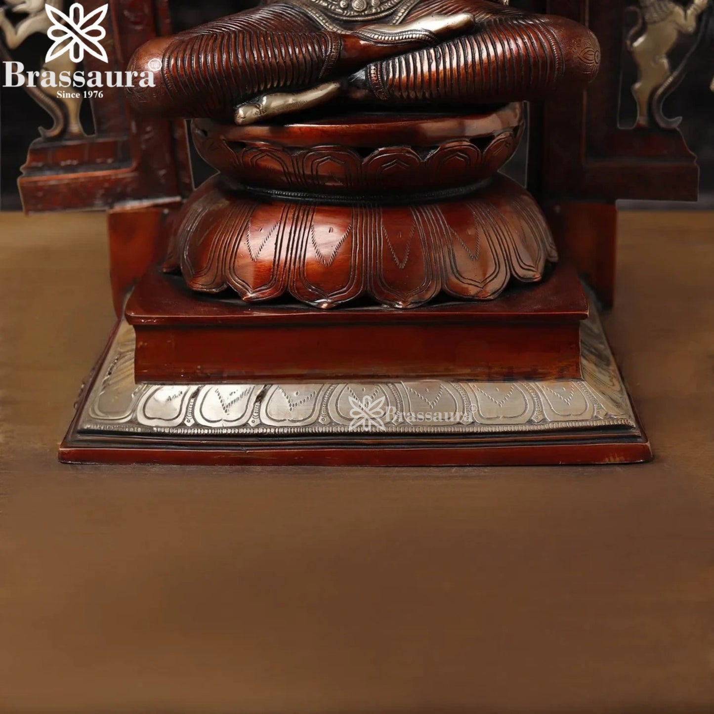 Brass Lakshmi Murti Weight 31.37 Kg And Height 32.5 Inch