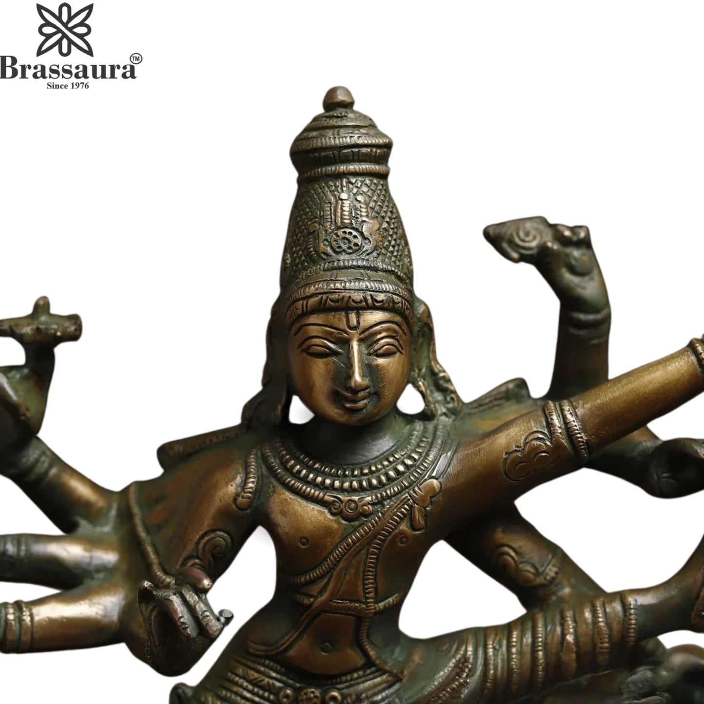 Brass Lord Dancing Shiva Statue Weight 16 Kg And Height 16.5 Inch