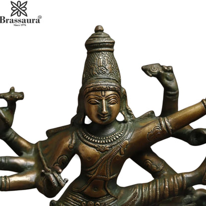 Brass Lord Dancing Shiva Statue Weight 16 Kg And Height 16.5 Inch