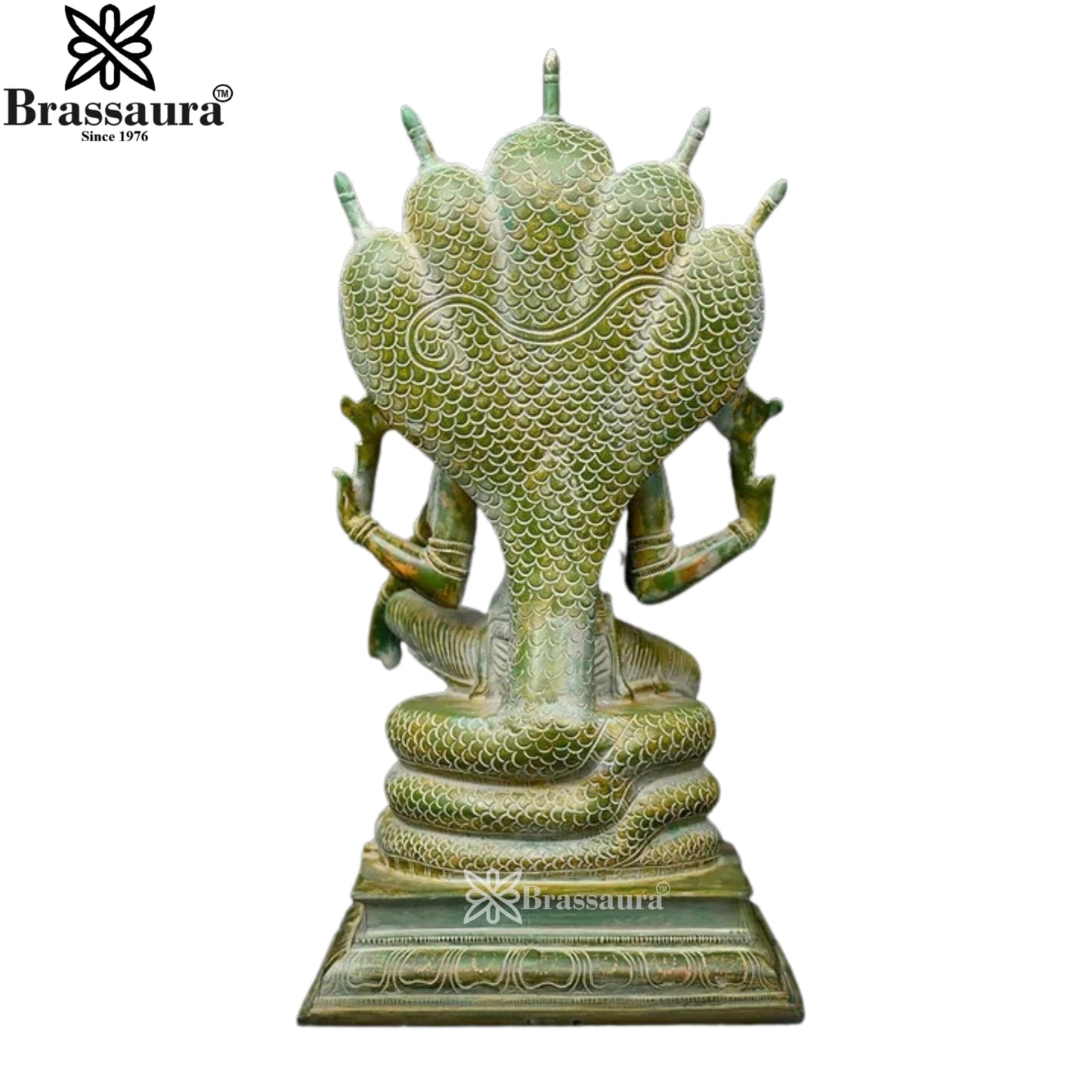 Brass Vishnu Statue Weight 37 Kg And Height 28 Inch