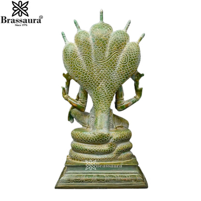 Brass Vishnu Statue Weight 37 Kg And Height 28 Inch