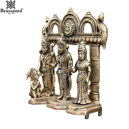 Brass Ram Darbar Statue Weight 2.07 Kg And Height 7.7 Inch