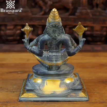 Brass Narshimha Statue For Home Decor And Gift Items Weight 5.8Kg And Height 10.5 Inches