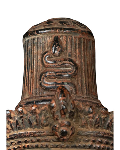 Bronze Antique Dancing Shiva With 10 Hand Statue Weight 12 Kg And Height 28.5 Inch