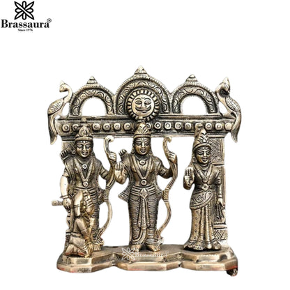 Brass Ram Darbar Statue Weight 2.07 Kg And Height 7.7 Inch