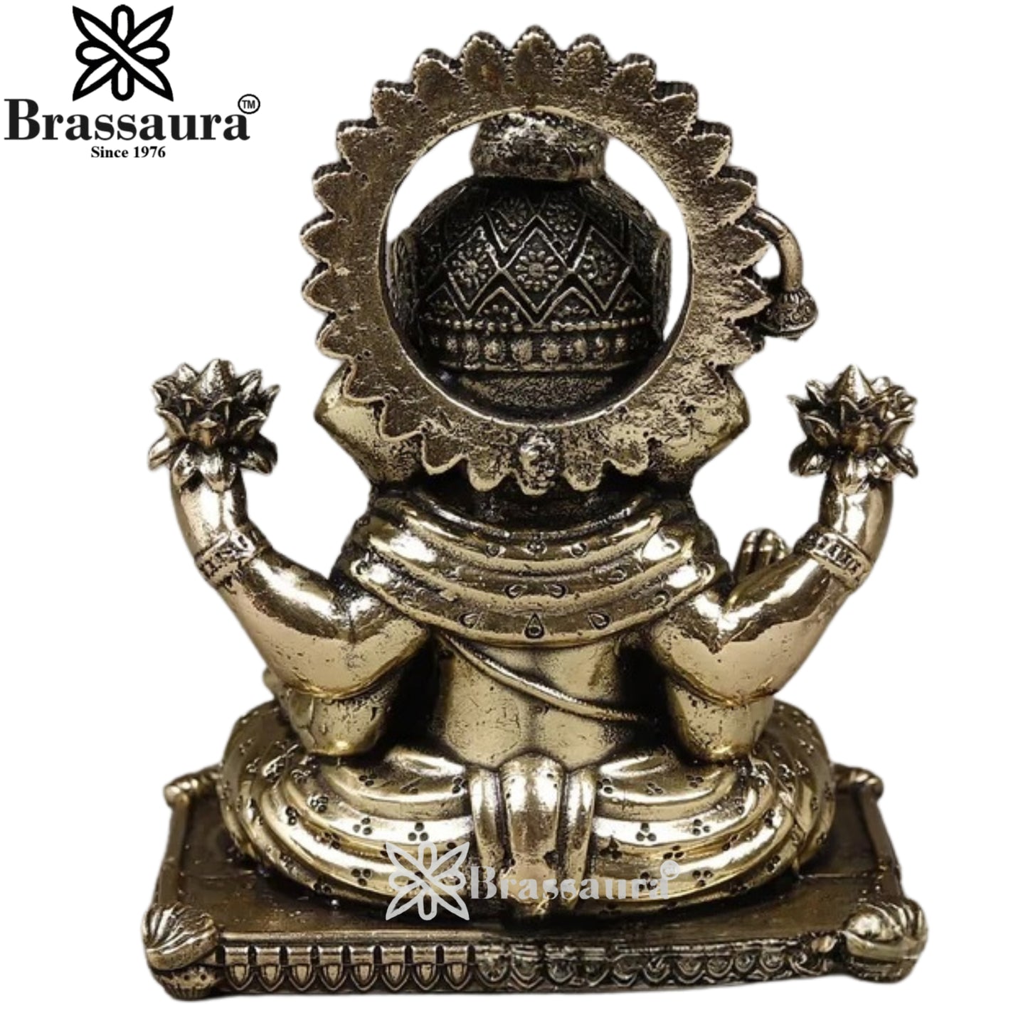 Brass Super fine Ganesha Statue Weight .334 Kg And Height 4 Inch