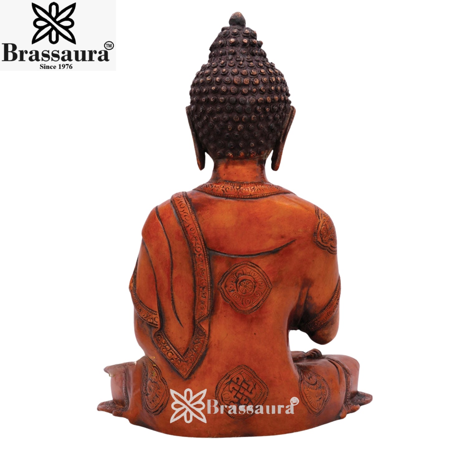 Brass Blessing Buddha Weight 6.8 kg & Height 13.5 Inch