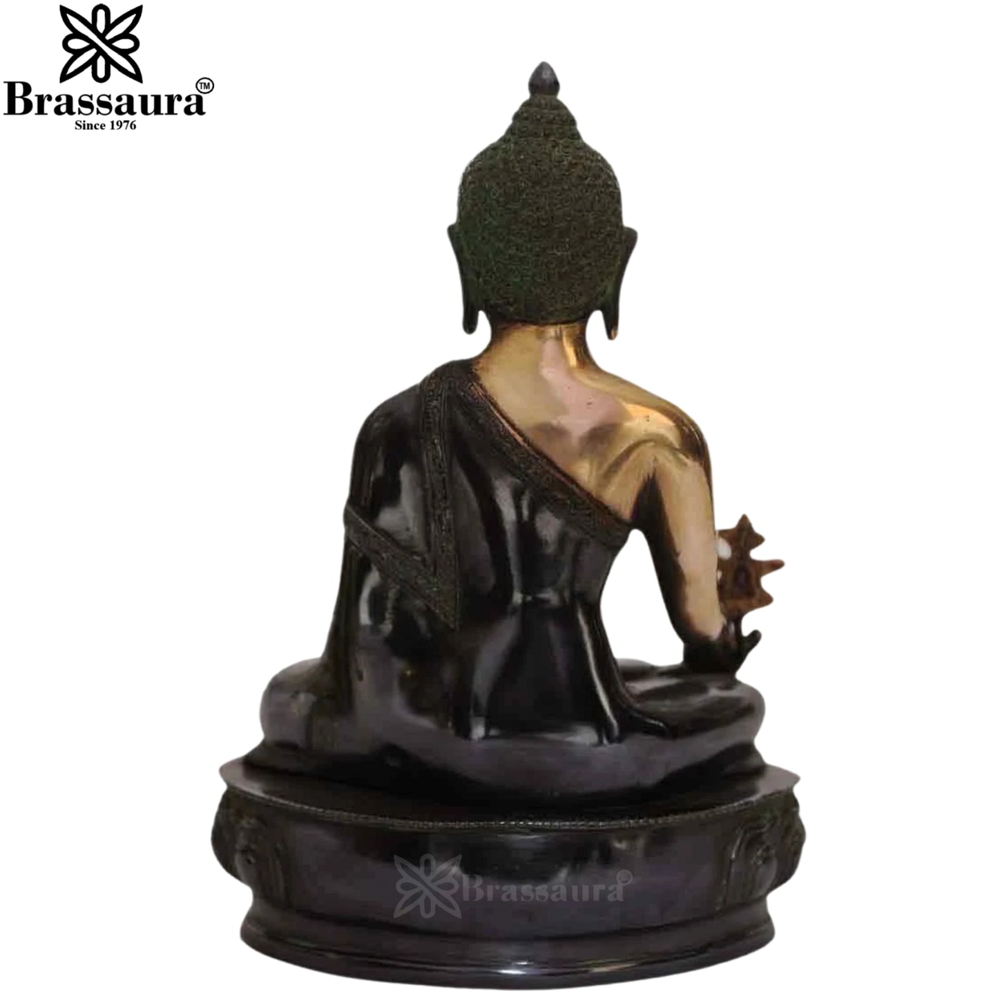 Brass Buddha Weight 6 Kg & Height 13 Inch