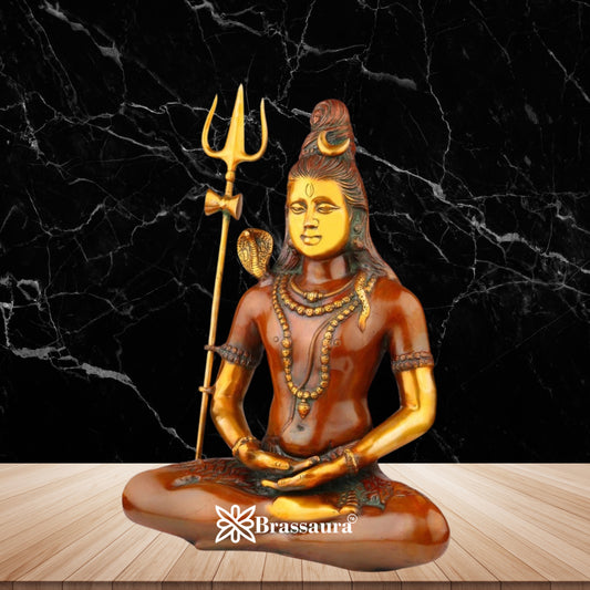 Brass Artistic Shiva Weight 12 Kg & Height 20 Inch