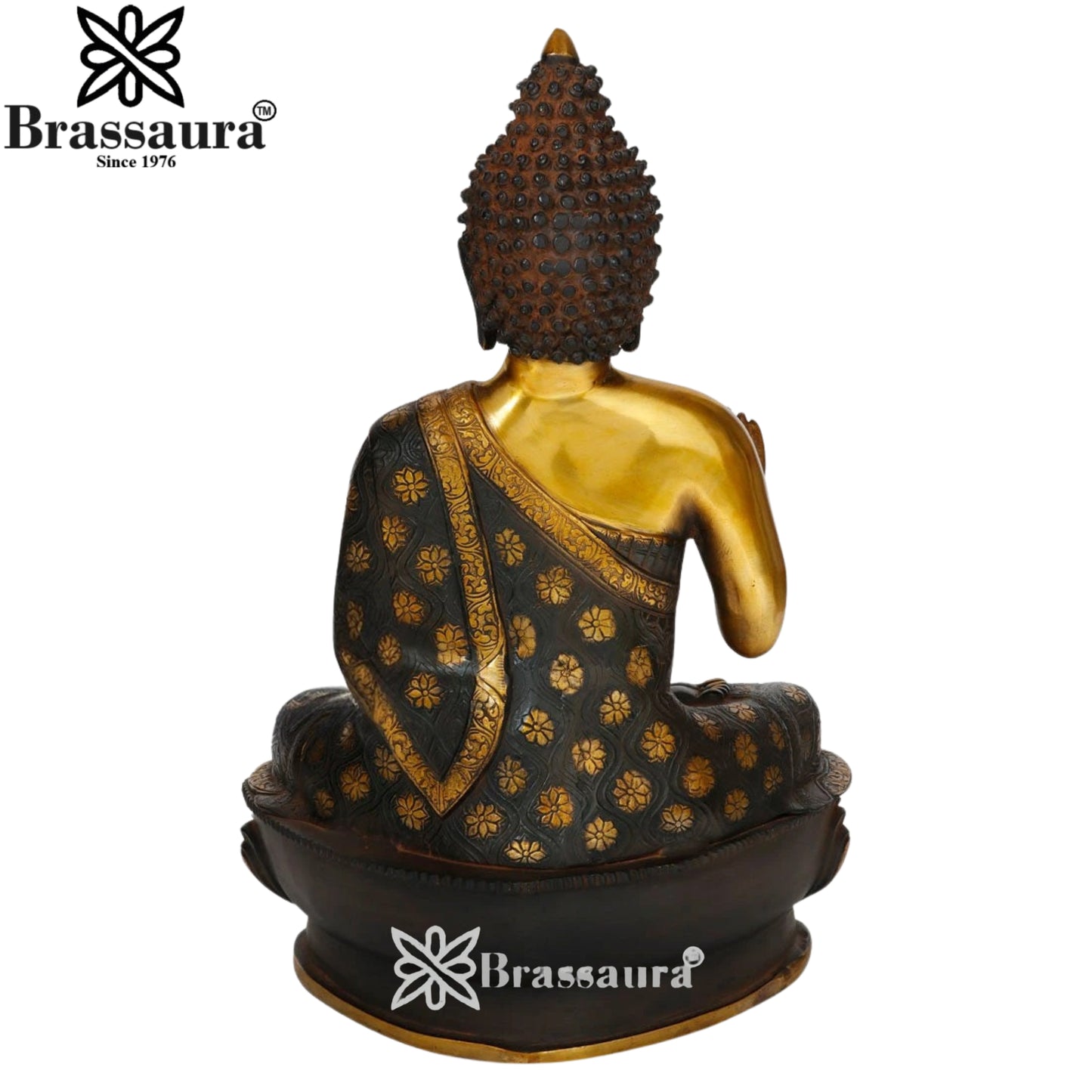 Brass Blessing Buddha Weight 15 kg & Height 23 Inch