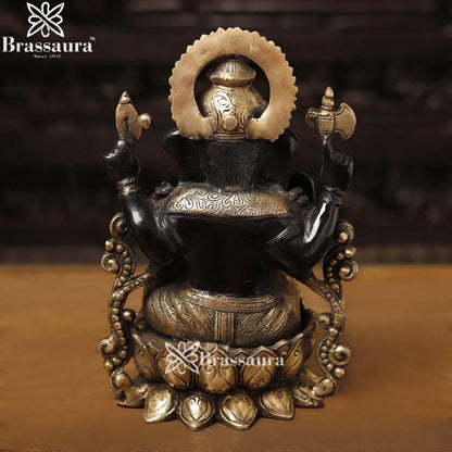 Brass Jewellery Ganesha Weight 7.5 Kg & Height 12 Inch