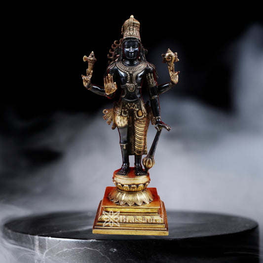Brass Harihara Vishnu Statue Weight 10 Kg And Height 21.5 Inch