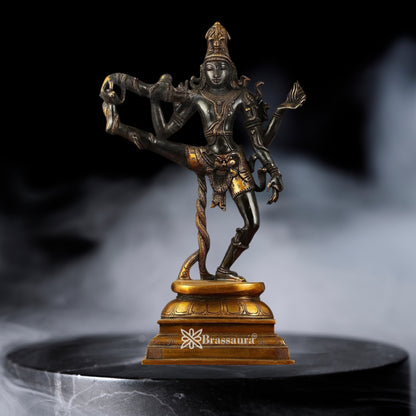 Brass Antique Dancing Natraj Statue Weight 8.5 Kg And Height 17.5 Inch