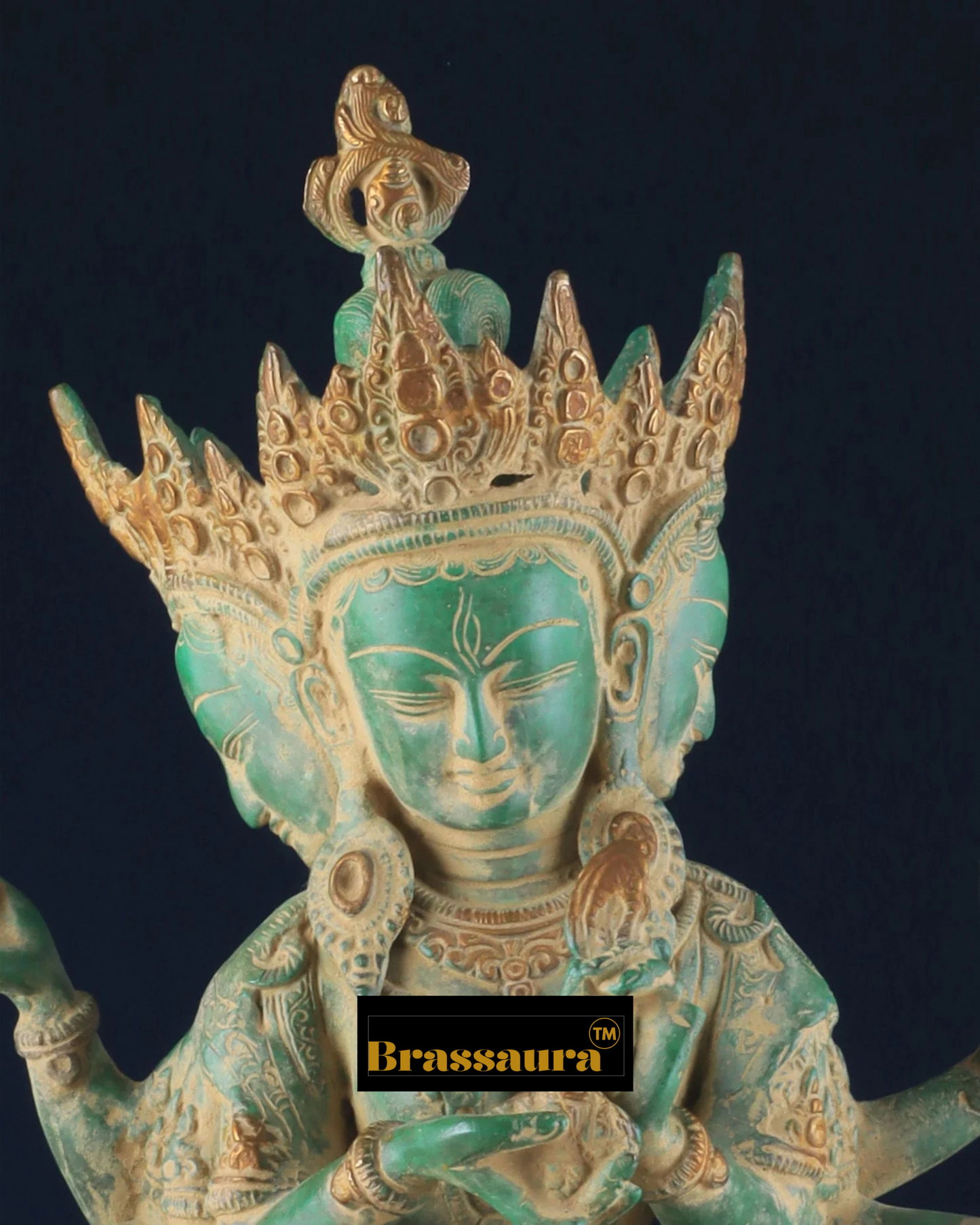 Brassaura™ Pure Brass Tara Idol – Height 13.5 Inches, Weight 5.8 Kgs