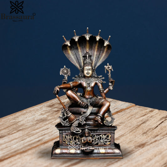 Brass Vishnu Statue Weight 37 Kg And Height 28 Inch