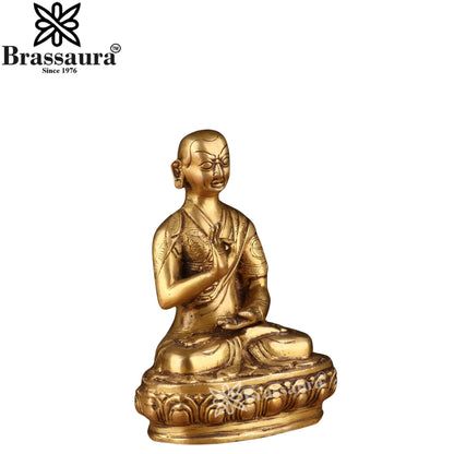 Brass Blessing Buddha Weight 1.6 kg & Height 8 Inch