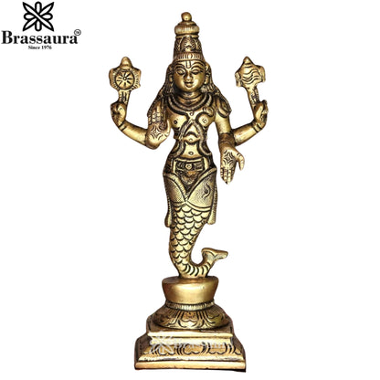 Brass Dashavatar Vishnu Statue Weight 5 Kg And Height 6 Inch