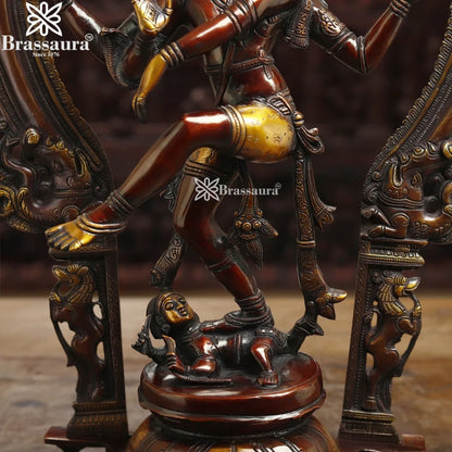 Brass Dancing Natraj Statue Weight 15.7 Kg And Height 26 Inch