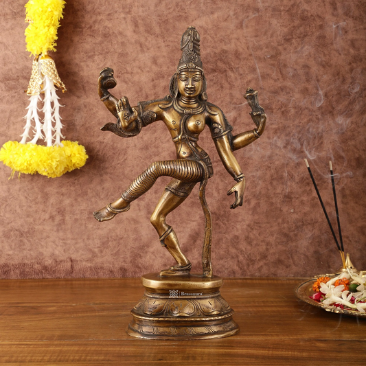 Brass Aardhnareshwar Idol for Home and Decor | Weight 4.97 Kg Height 15 inch