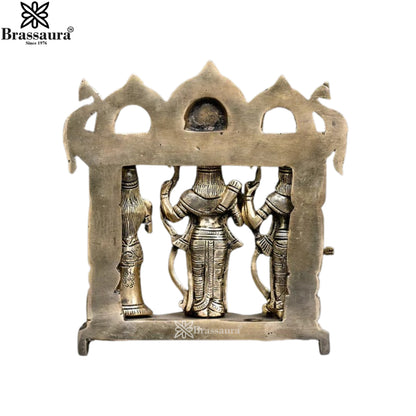 Brass Ram Darbar Statue Weight 2.07 Kg And Height 7.7 Inch