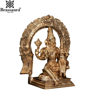 Bronze Narshimha Statue For Home Decor And Gift Items Weight 8.1 Kg And Height 12.5 Inches