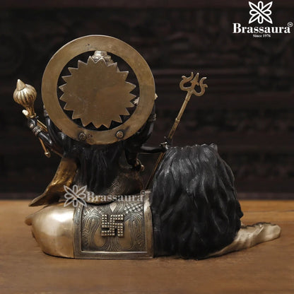 Brass Durga For Home And Décor And Gift Items Weight 19.61 kg Height 17 Inch