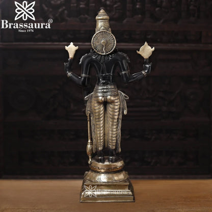 Brass Vishnu Statue Weight 27.03 Kg And Height 37 Inch