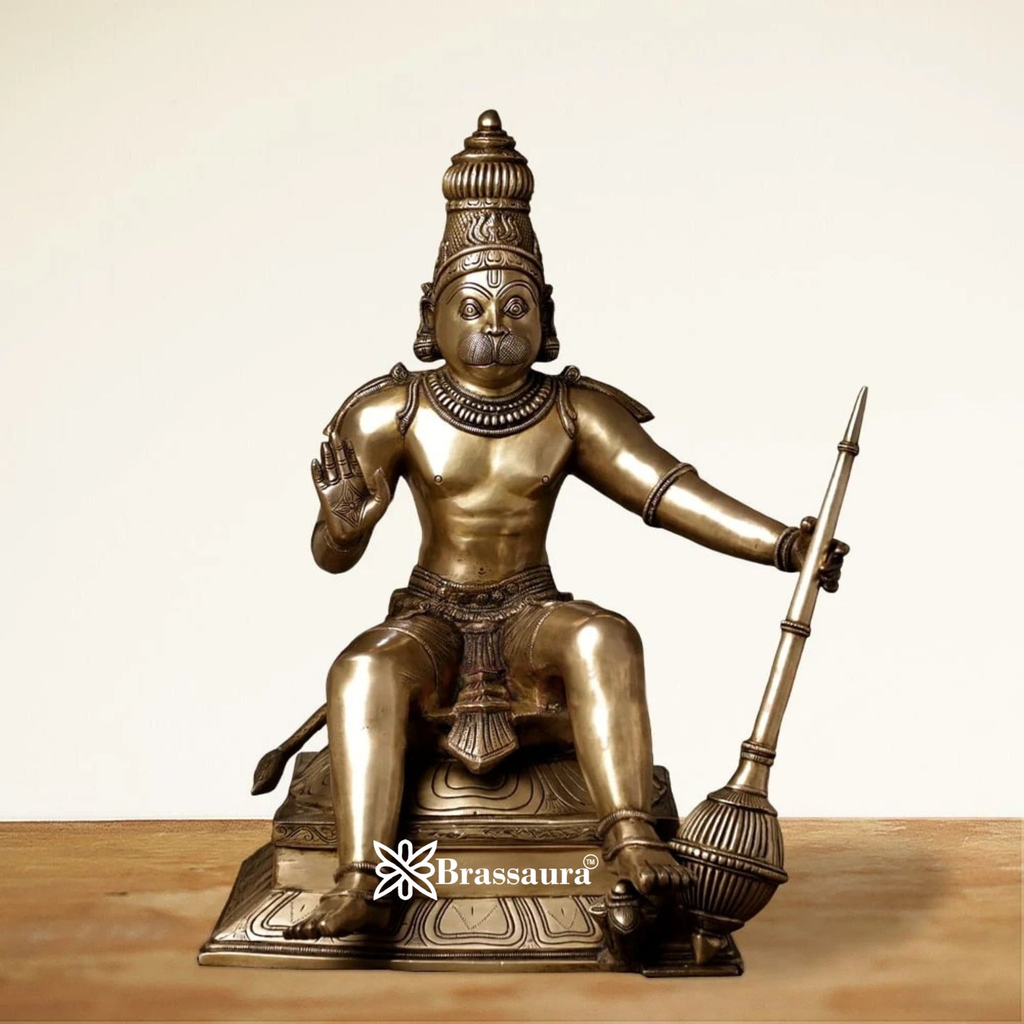 Brass Hanuman Statue Weight 28 Kg And Height 23 Inch