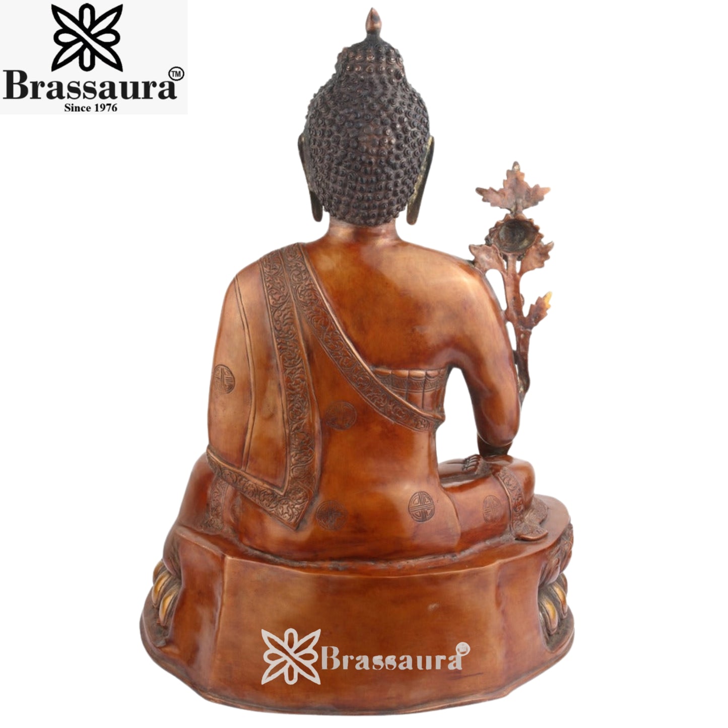 Brass Bhumisprasa Buddha Weight 34 Kg & Height 32 Inch
