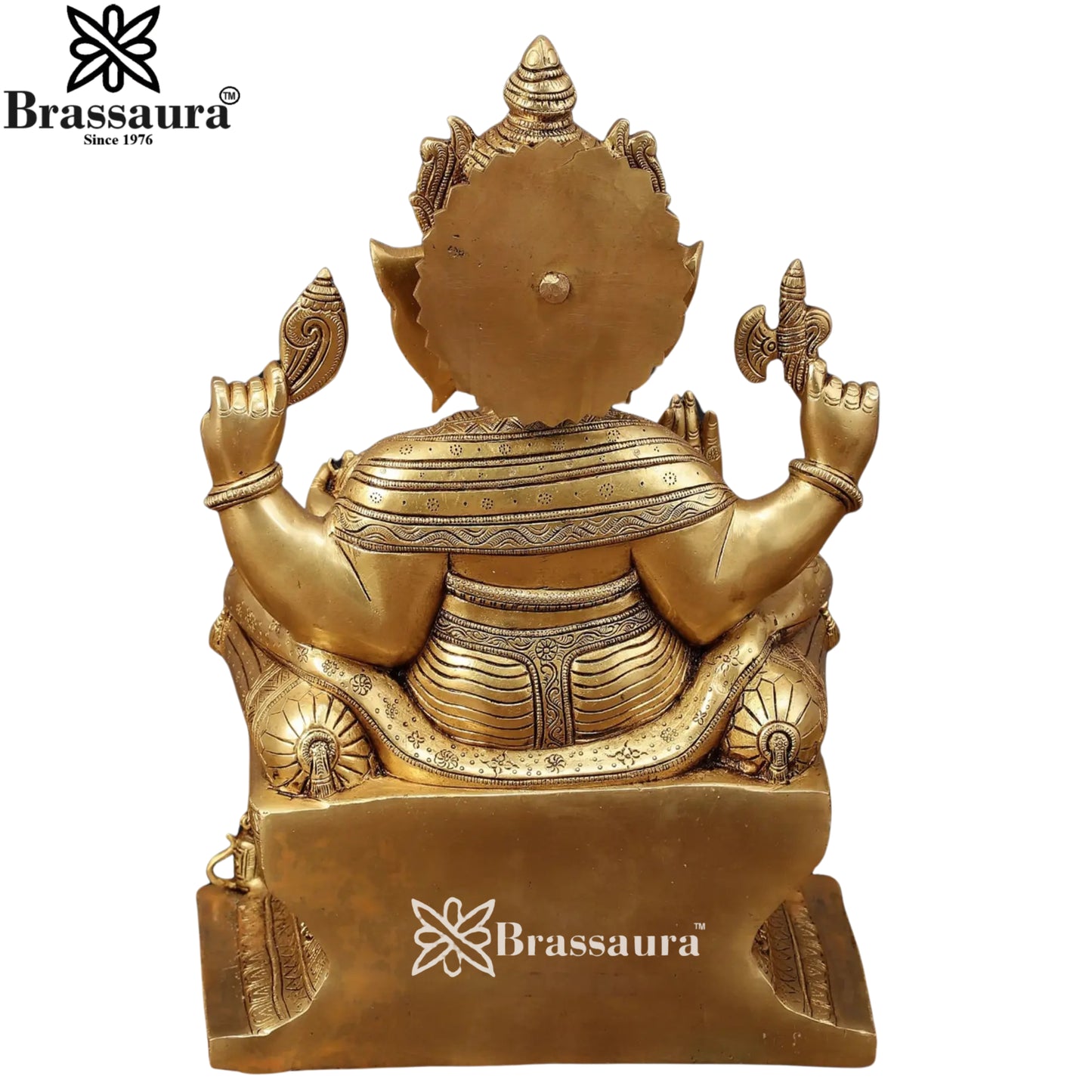Brass Super fine Ganesha Statue Weight 18 Kg & Height 18 Inch